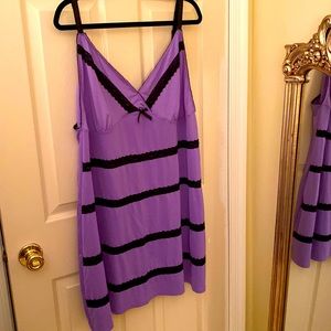 Avenue Lingerie 30 32 Sexy purple and black lace Nightie